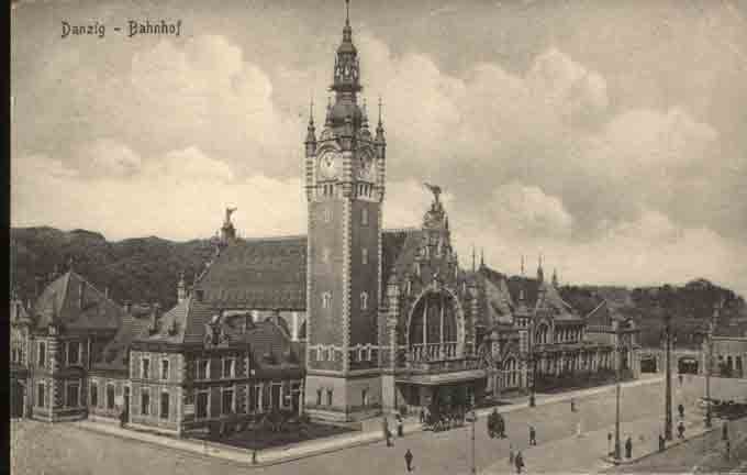 Gda�sk - Dworzec 1924