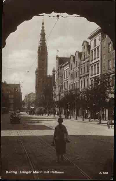 Gda�sk - D�ugi targ i ratusz ca. 1930